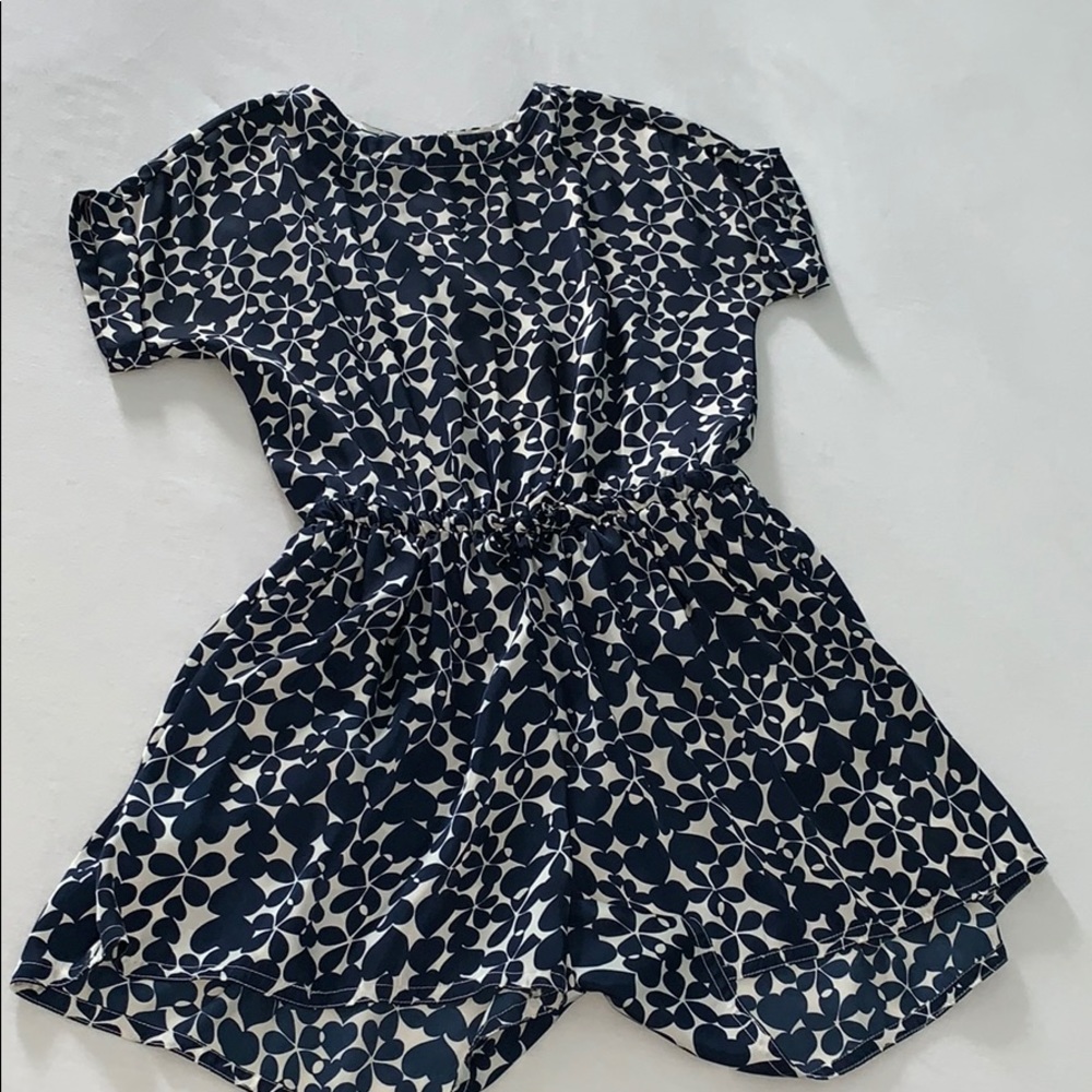 Crew Cuts Navy and White Romper